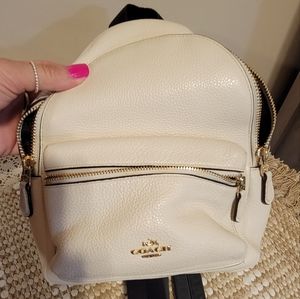 Coach Cream Backpack